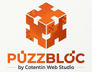 Logo PuzzBloc by Cotentin Web Studio